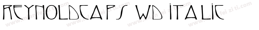 ReynoldCaps Wd Italic字体转换
